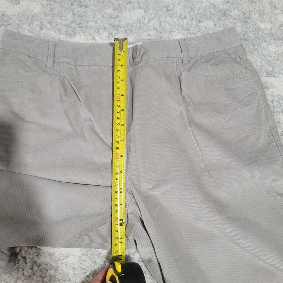 Talbots Petite Strech 14 Gray Corduroy Pants - Picture 14 of 16